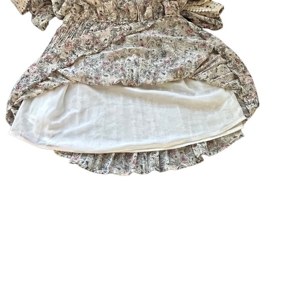 𝅺American Rag Cambridge Floral Oatmeal Combo Dress • NWT • Size: Medium​ - Picture 7 of 9